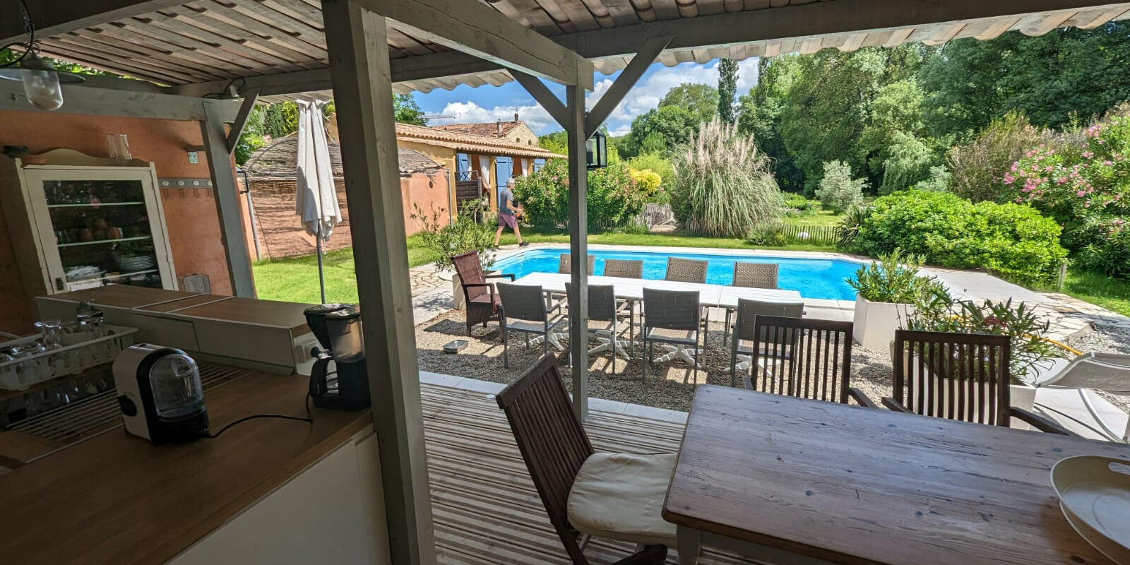 La Belle Rivière - Maison d'hôtes en Provence - Terrasse et Piscine