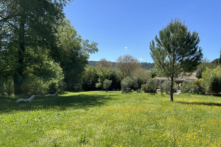 Chambre d'hôte La Belle Rivière à Salernes - Parc et piscine
