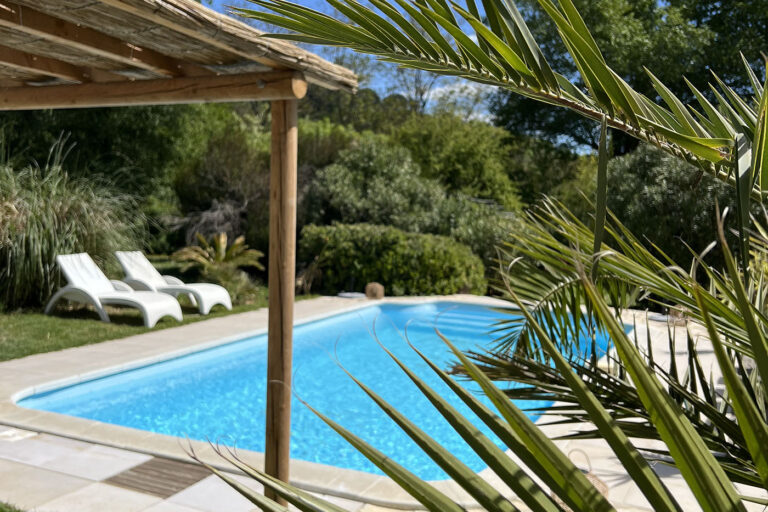 Chambre d'hôte La Belle Rivière à Salernes - Parc et piscine